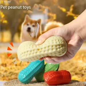 Squeaky Peanut Dog Chew Toy